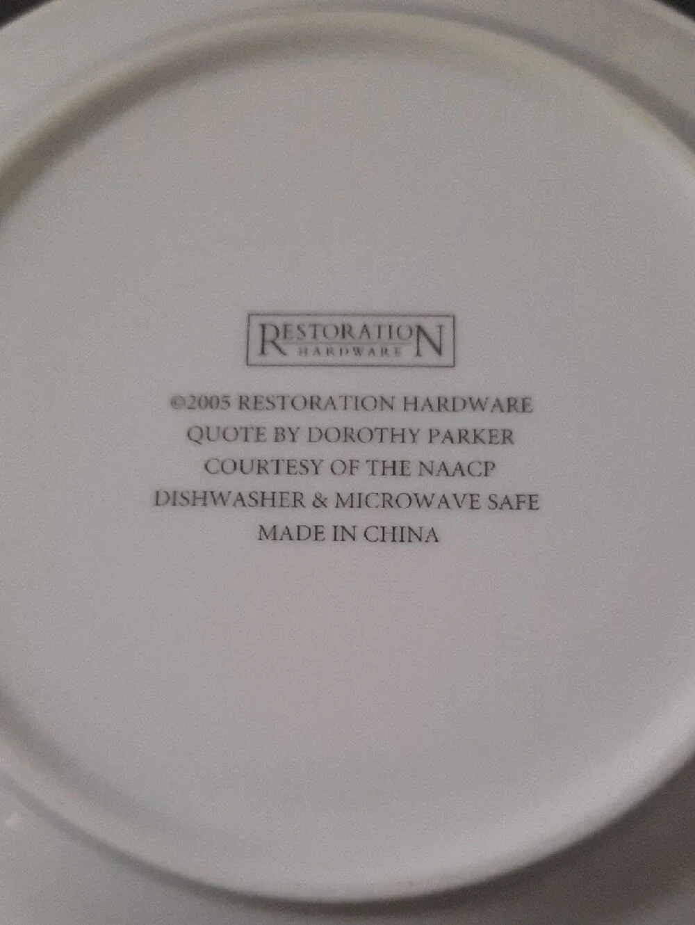 Restoration Hardware Dorothy Parker Martini Appetizer Plates